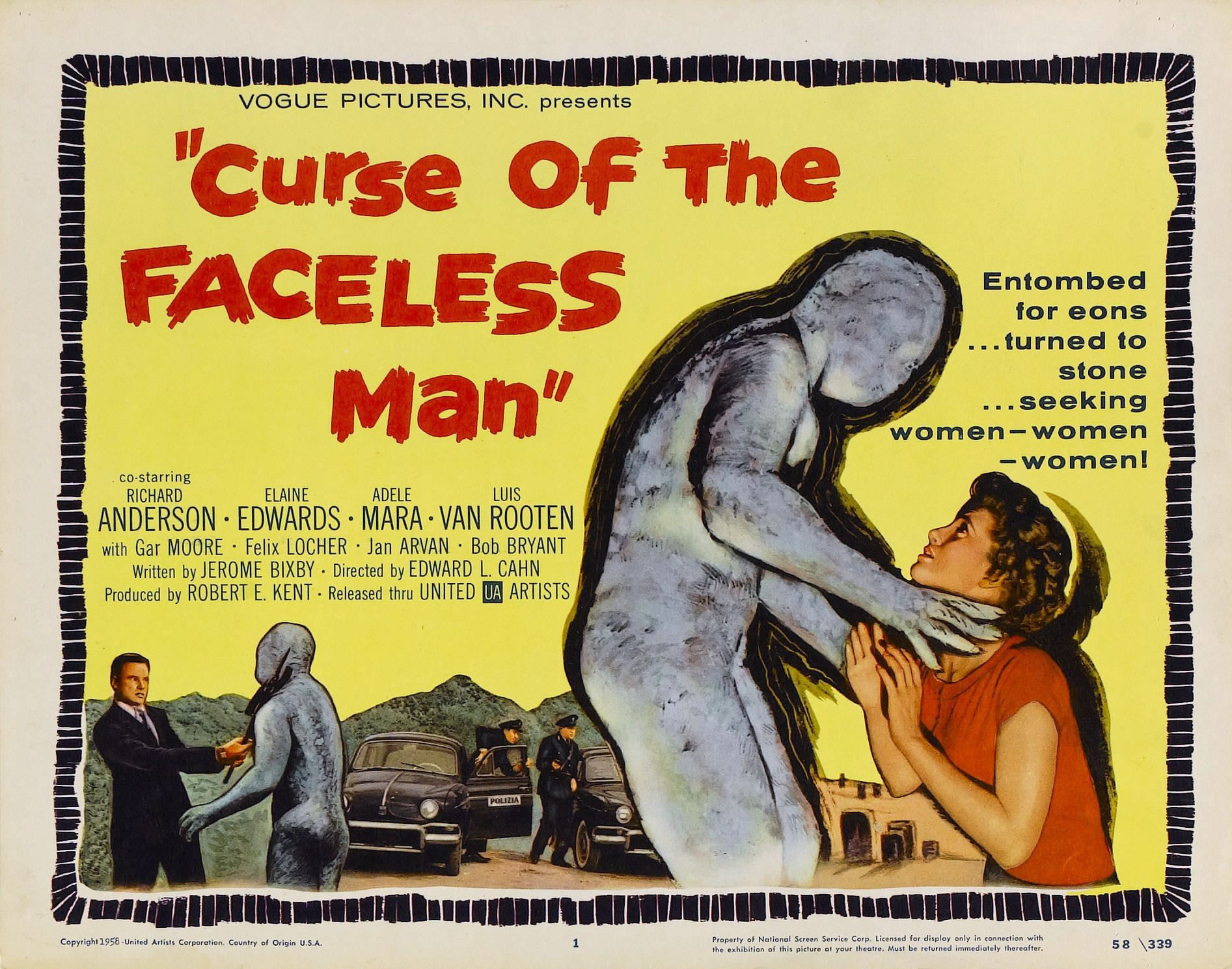 Curse of the Faceless Man (1958)